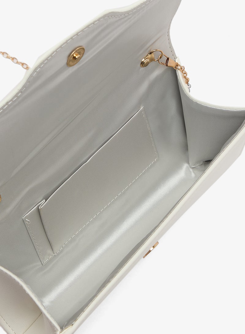 Ella Limited Edition Rectangle Clutch With Gold Accent - Image 4