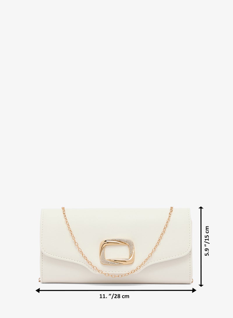 Ella Limited Edition Rectangle Clutch With Gold Accent - Image 5