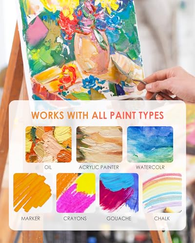 MaxGear Canvases for Painting 8"x10", 12 Pack Painting Canvas Panels, 100% Cotton Blank Flat Art Canvases for Acrylics Oil Watercolor Tempera Paints - Image 5