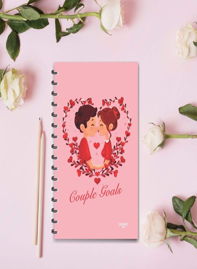 ESCAPER Couple Goals Designer Diary (Ruled - A5 Size - 8.5 x 5.5 inches), Notepad, Love Diaries, Diary Notepad, Diary for Boys, Diary for Girls, Diary for Kids, Diary for Office, Diary for Gift - Image 5