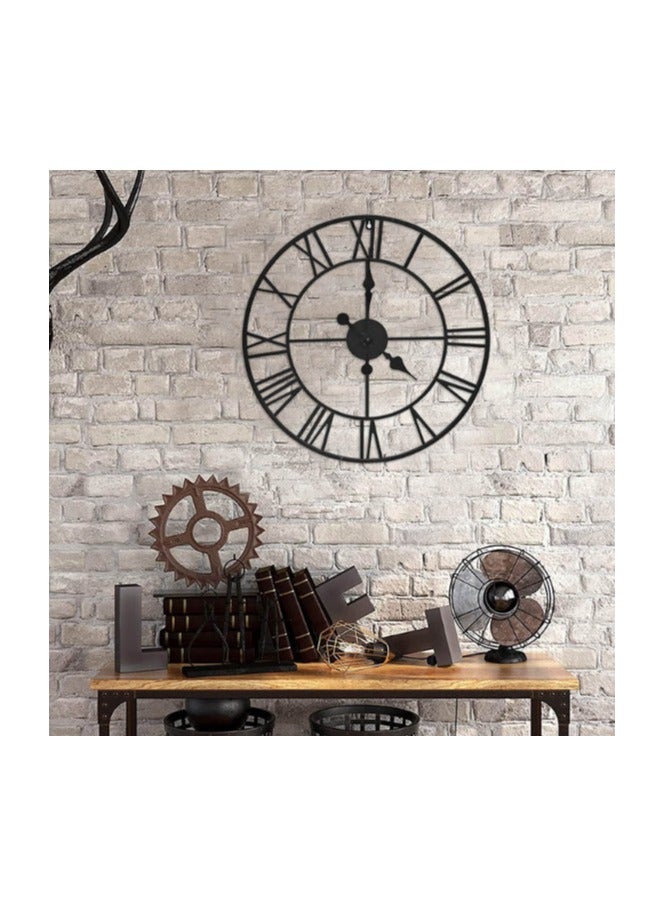 ARNOTEC 50CM Stunning Silent Skeleton Indoor/Garden Large Wall Clock Roman Numeral Open Face Metal Clock Round Iron  - Image 3