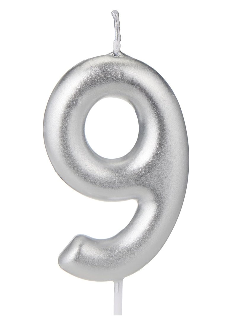 Happy Birthday Candle Number 9 Size 2.5x4.5cm 