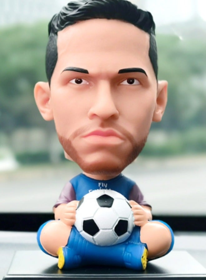 EBMINI Creative Q-version Football Star Figurine Car Ornament 