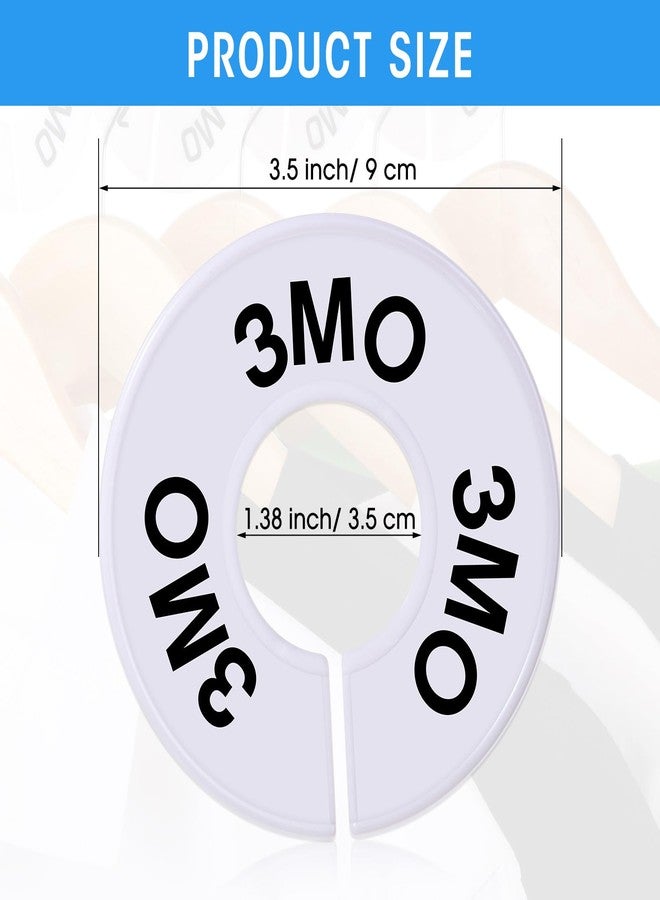 Blulu 10 Pack Clothing Rack Size Dividers Round Hangers Dividers - Image 2