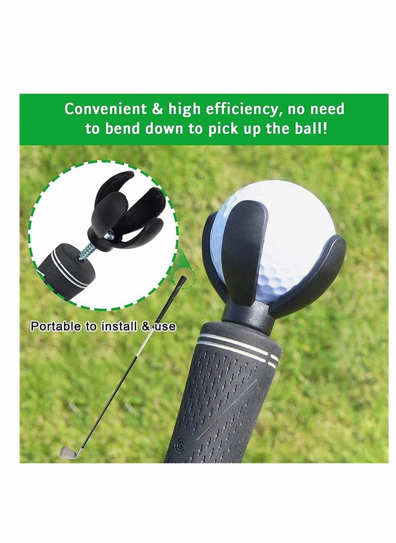 KASTWAVE - Golf Ball Retriever And Petal Picking Ball Head, Stainless Telescopic Extendable Golf Ball Retriever, Suction Cup Ball Grabber, Golf Accessories, Golf Gift For Men (2 Pack) - Image 1