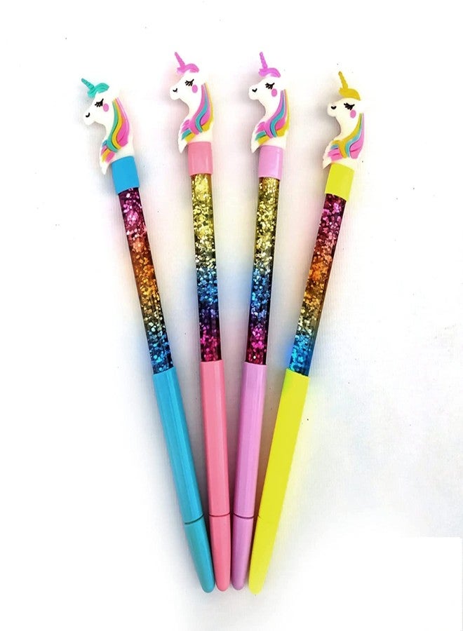 Unicorn Toy Water Glitter Gel Pen Beautiful Designer Pen Gel Pen Best Gift For Kids Best Return Gift For Students, Multicolor (2) - Image 1