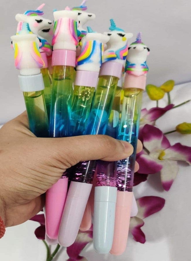 Unicorn Toy Water Glitter Gel Pen Beautiful Designer Pen Gel Pen Best Gift For Kids Best Return Gift For Students, Multicolor (2) - Image 4