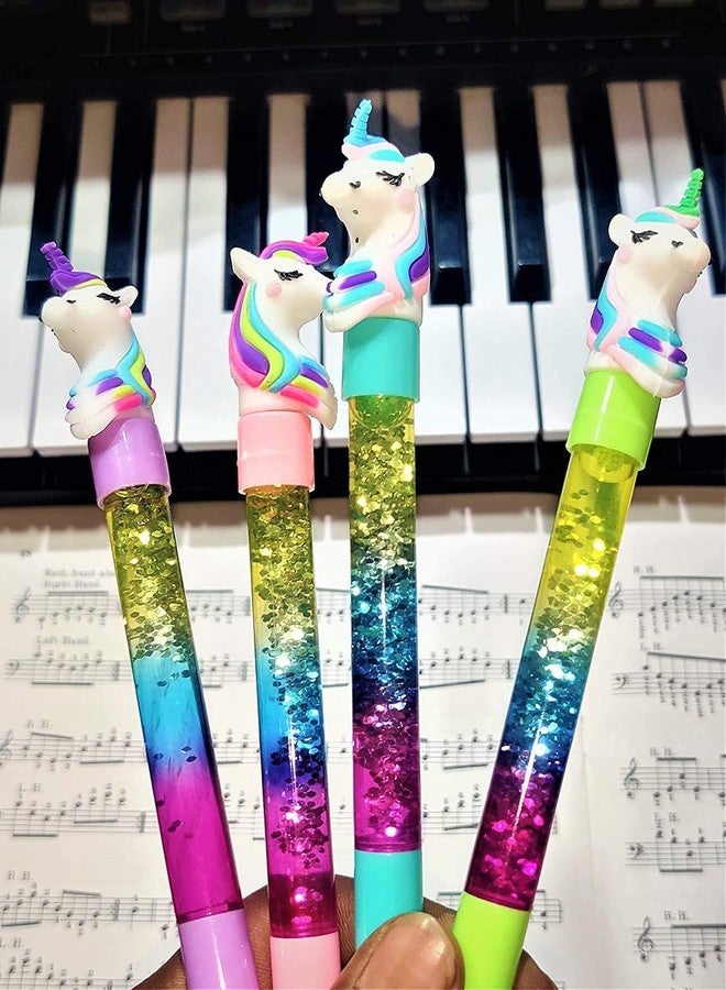Unicorn Toy Water Glitter Gel Pen Beautiful Designer Pen Gel Pen Best Gift For Kids Best Return Gift For Students, Multicolor (2) - Image 2