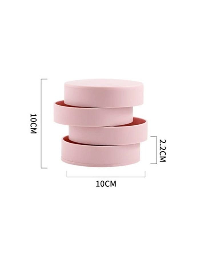 DARIYAH - 4-Layer Rotatable Jewelry Accessory Storage Tray with Lid for Rings Bracelets Storage Box Earring Holder Organizer J021 - Image 1