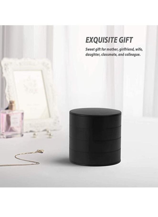 DARIYAH - 4-Layer Rotatable Jewelry Accessory Storage Tray with Lid for Rings Bracelets Storage Box Earring Holder Organizer J021 - Image 1
