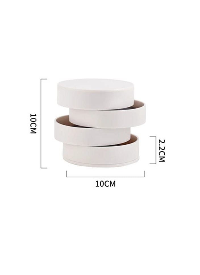 DARIYAH - 4-Layer Rotatable Jewelry Accessory Storage Tray with Lid for Rings Bracelets Storage Box Earring Holder Organizer J021 - Image 1