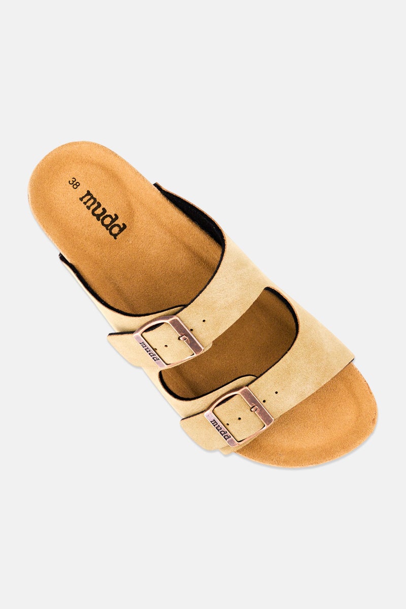Mudd صنادل نسائية من الفلين سهلة الارتداء، بني - Image 4