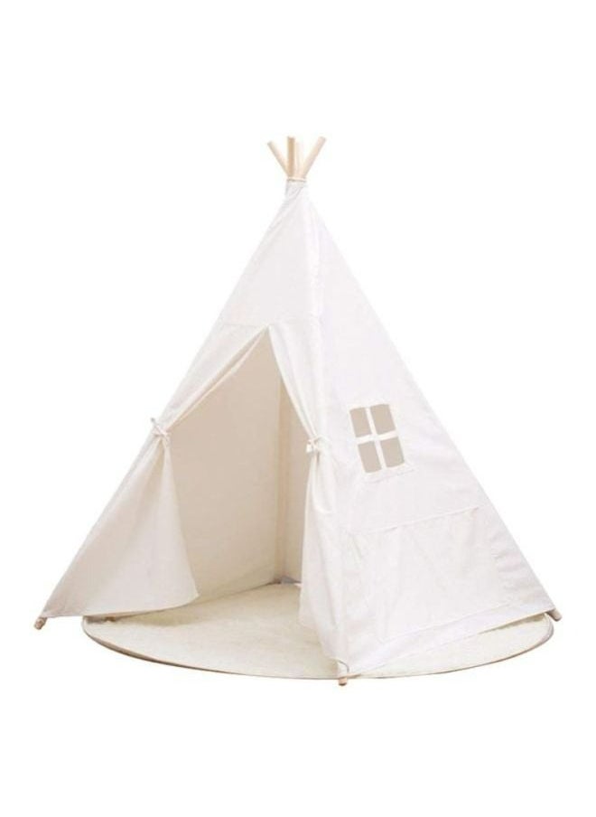 RollsTimi  Breathable Foldable Portable Pop Up Unique Design Teepee Play House Tent White,5.3x4.1x35.11cm  - Image 1