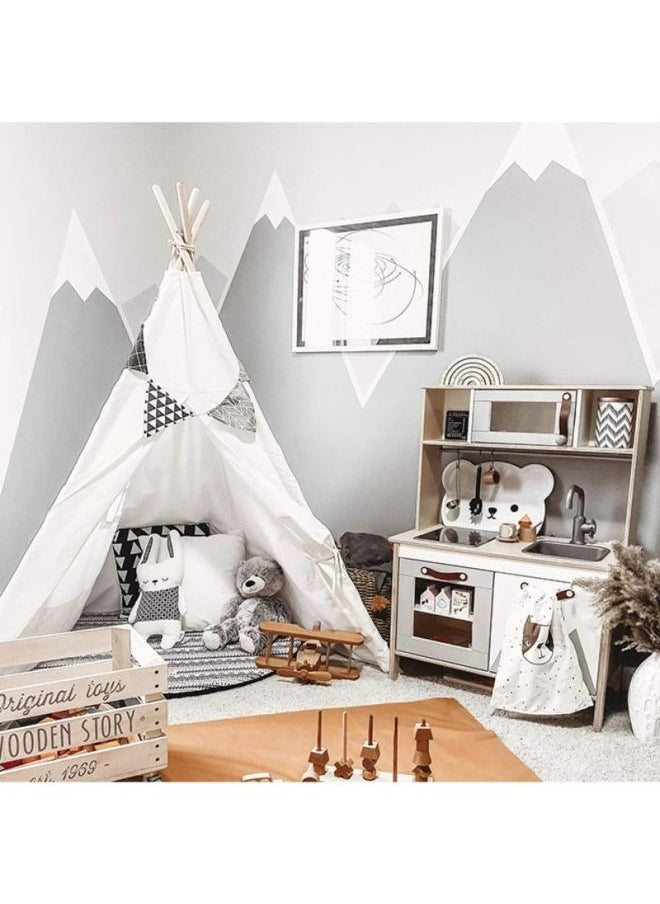 RollsTimi  Breathable Foldable Portable Pop Up Unique Design Teepee Play House Tent White,5.3x4.1x35.11cm  - Image 3