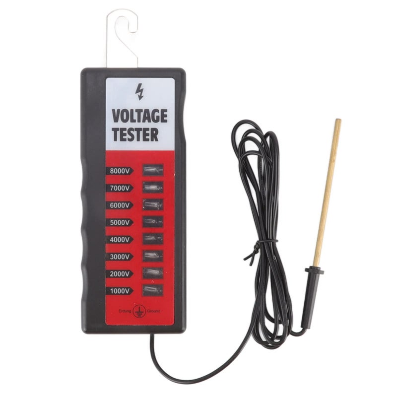 Portable Neon Fence Tester 1000V to 8kV with LCD Display and Copper Probe - Image 2