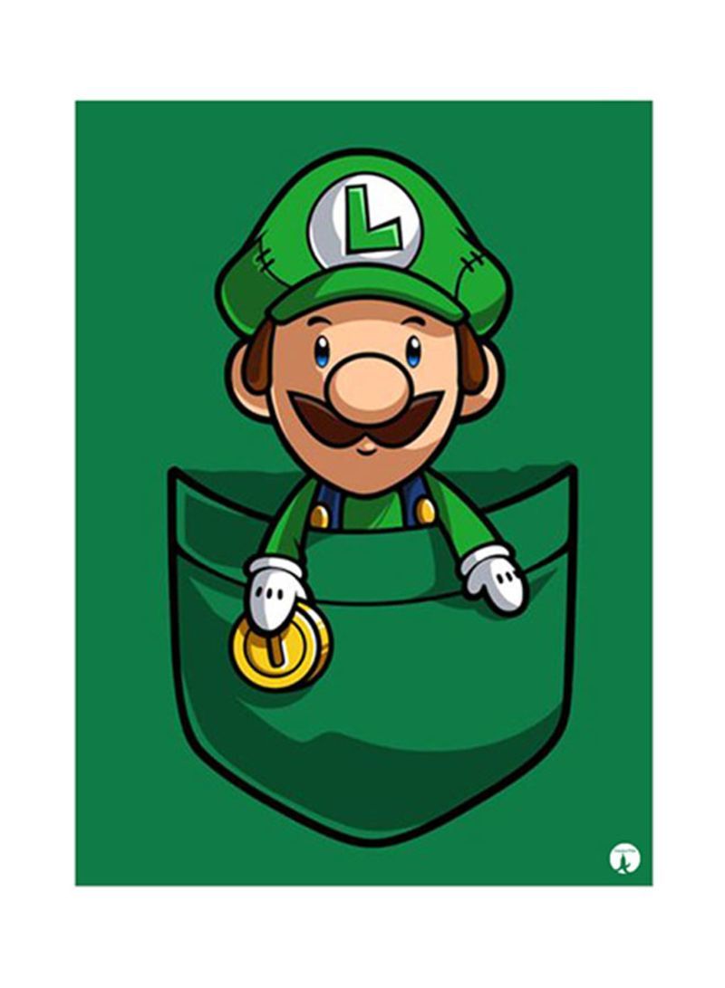 Video Game Super Mario Metal Plate Poster Multicolour 15x20centimeter