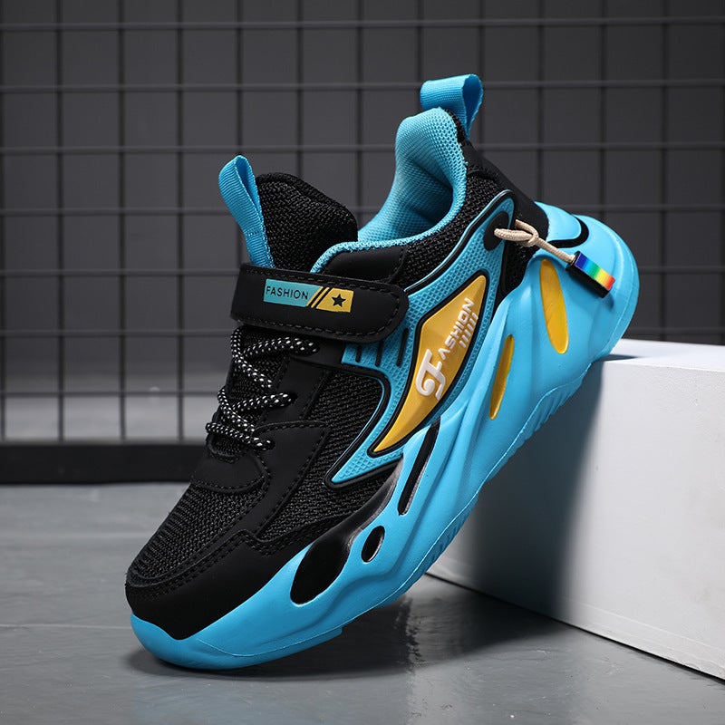 Children'S Shoes Boys' Sneaker Waterproof Leather Casual Running Shoes For Primary School Students Lightweight Soft Sole Large And Large Children'S Torre Shoes - Image 1