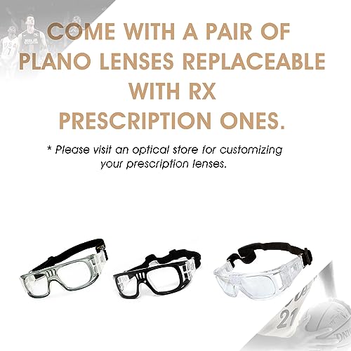 EnzoDate Basketball Goggles, Men's Soccer Glasses, Protective Football Goggles, Professional Sports Goggles - Image 2