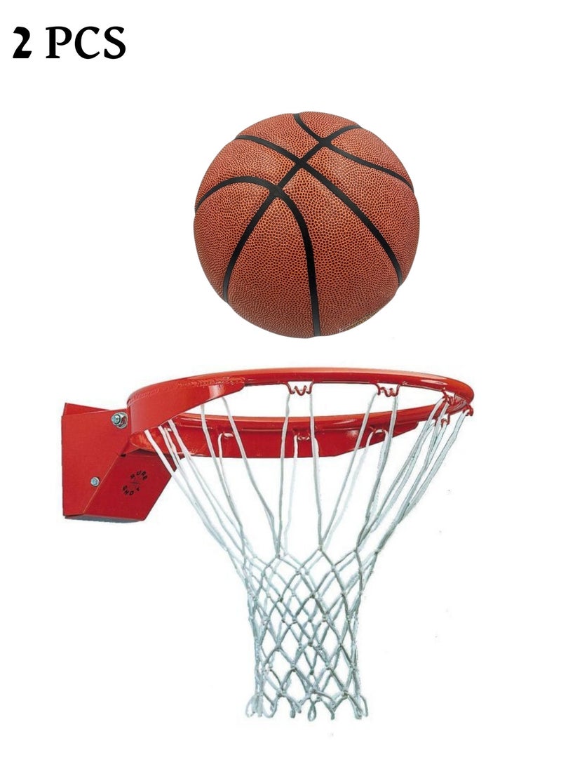 Generic - Basketball Set with Flexible Metal Basketball Hoop and Net - Image 1