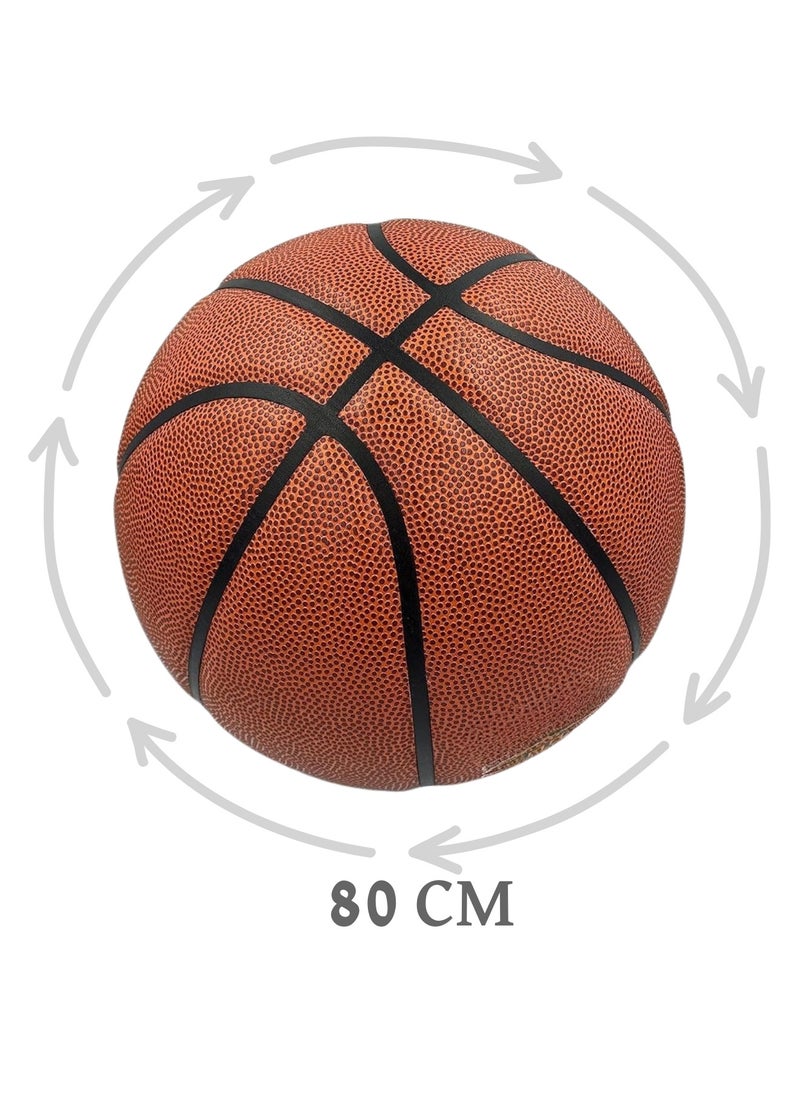 Generic - Basketball Set with Flexible Metal Basketball Hoop and Net - Image 1