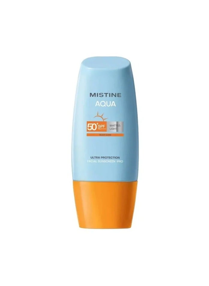 Mistine Aqua Base Ultra Protection Matte & Light Facial Sunscreen Pro SPF50 - Image 1