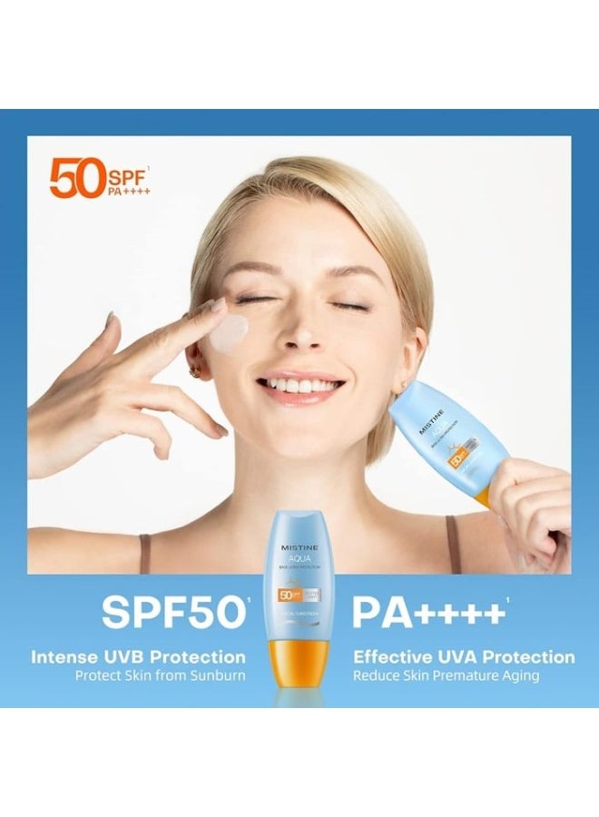 Mistine Aqua Base Ultra Protection Matte & Light Facial Sunscreen Pro SPF50 - Image 4