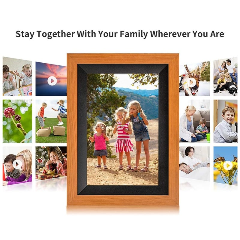 miracle digital Frameo 10.1 Inch WiFi Digital Picture Frame, 1280x800 HD IPS Touch Screen Photo Frame Electronic, 32GB Memory, Auto-Rotate, Wall Mountable, Share Photos/Videos Instantly via Frameo App from Anywhere - Image 5