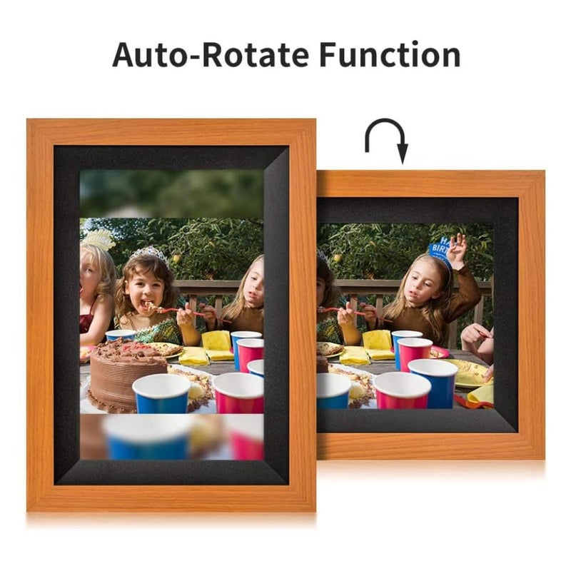 miracle digital Frameo 10.1 Inch WiFi Digital Picture Frame, 1280x800 HD IPS Touch Screen Photo Frame Electronic, 32GB Memory, Auto-Rotate, Wall Mountable, Share Photos/Videos Instantly via Frameo App from Anywhere - Image 3