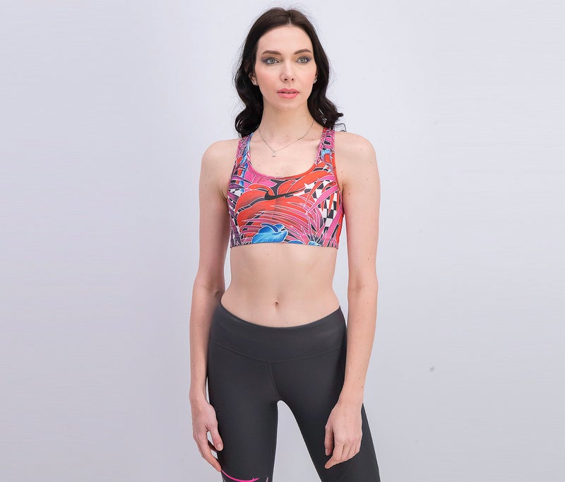 Nike Women Swoosh Hype Sports Bra, Pink - Image 1