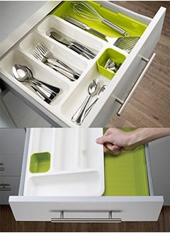 ZEESQUARE Cutlery Tray Expandable Multipurpose Cutlery Organizer storage solution for kitchen  - Image 2