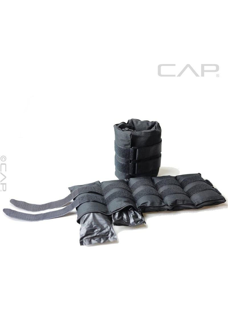 rayihni HHA-CB020A1 أوزان كاحل قابلة للتعديل 9 كجم، سوداء - Image 1