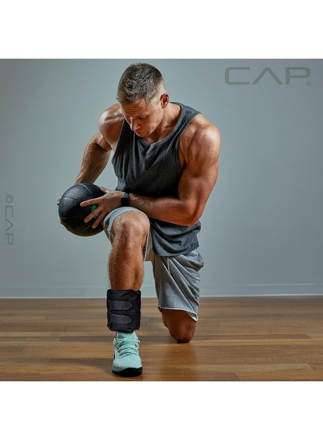 rayihni HHA-CB020A1 أوزان كاحل قابلة للتعديل 9 كجم، سوداء - Image 2