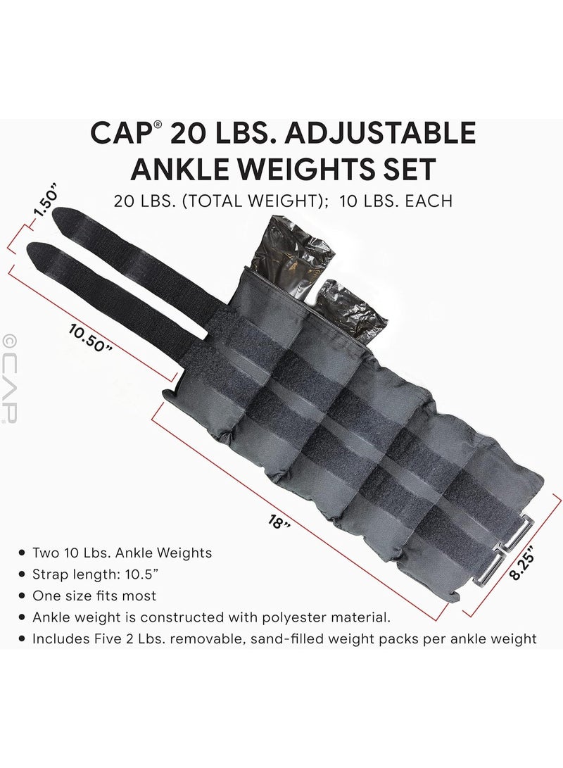 rayihni HHA-CB020A1 أوزان كاحل قابلة للتعديل 9 كجم، سوداء - Image 4