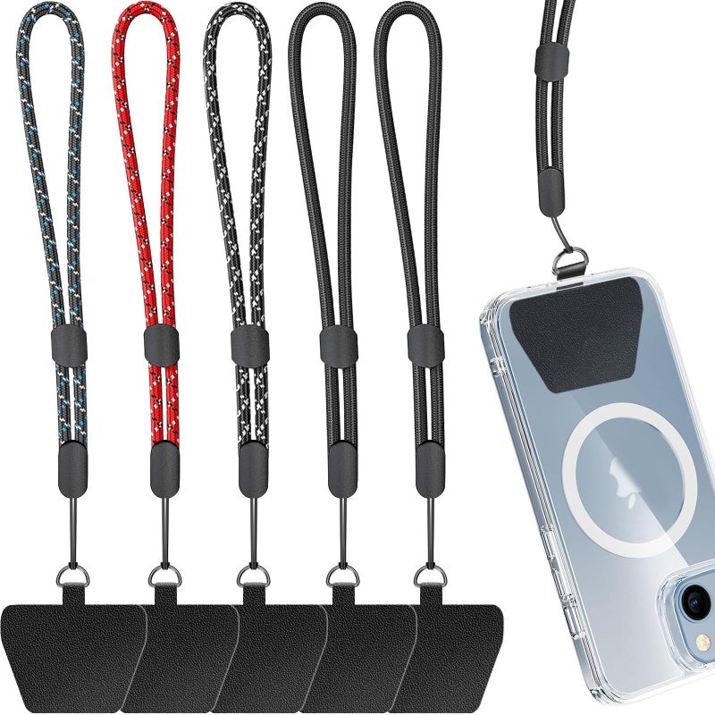 Limvory Cell Phone Lanyard, 5 Pack Adjustable Phone Wrist Strap with 5 Pack Tether Tab fit iPhone and Most Cell Phones - Image 1
