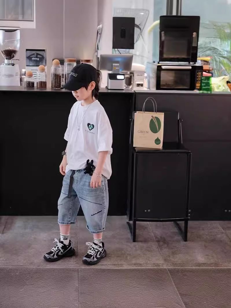 Boys' Short-Sleeved T-Shirt 2026 Style Baby Pure Cotton Half-Sleeved Korean Style Children'S Cartoon Top Trendy - Image 4