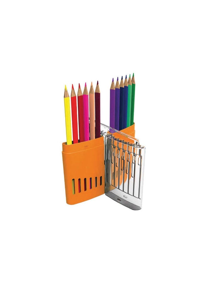 Y-Plus Smart Wooden Color Box, 12 Colors, Plastic Box