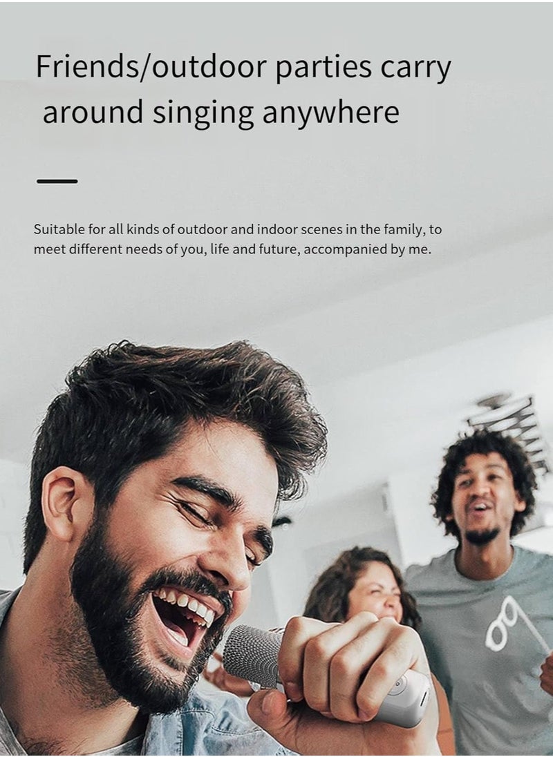 Gravity Karaoke Machine with 2 Wireless Microphones – Portable Bluetooth PA Speaker with Echo & Vocal Cut, Supports TF, AUX-in, USB Flash Disk – Perfect for Indoor & Outdoor Parties, Family Karaoke Singing, & Entertainment - Image 5