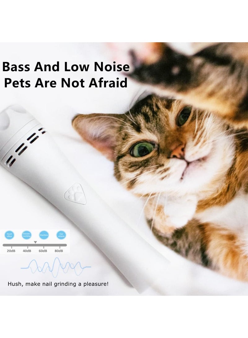 Professional Rechargeable Pet Nail Grinder with 3-Speed Settings for Dogs and Cats Quiet and Efficient Nail Trimming - Image 2