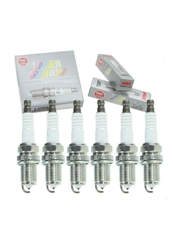 Sixity Auto 6 pc NGK Laser Iridium Spark Plugs for Toyota Camry 3.0L 3.3L V6 (1994-2006) - Image 1