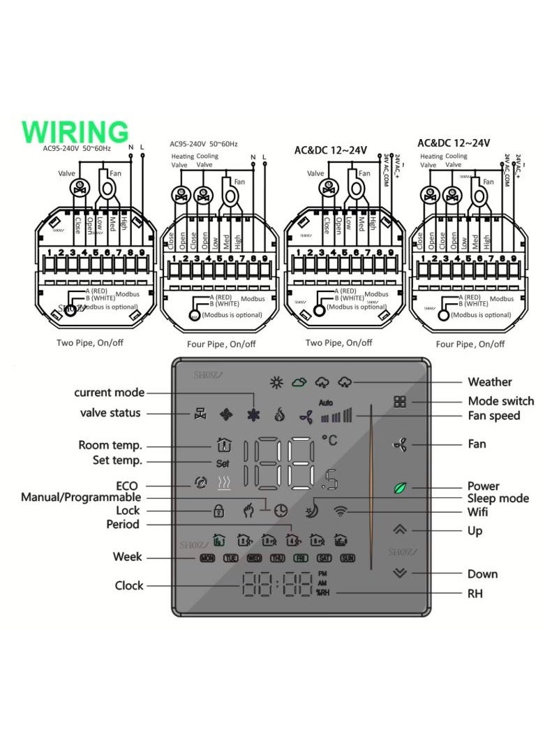 ZigBee Digital Display Smart Temperature Controller - Image 2
