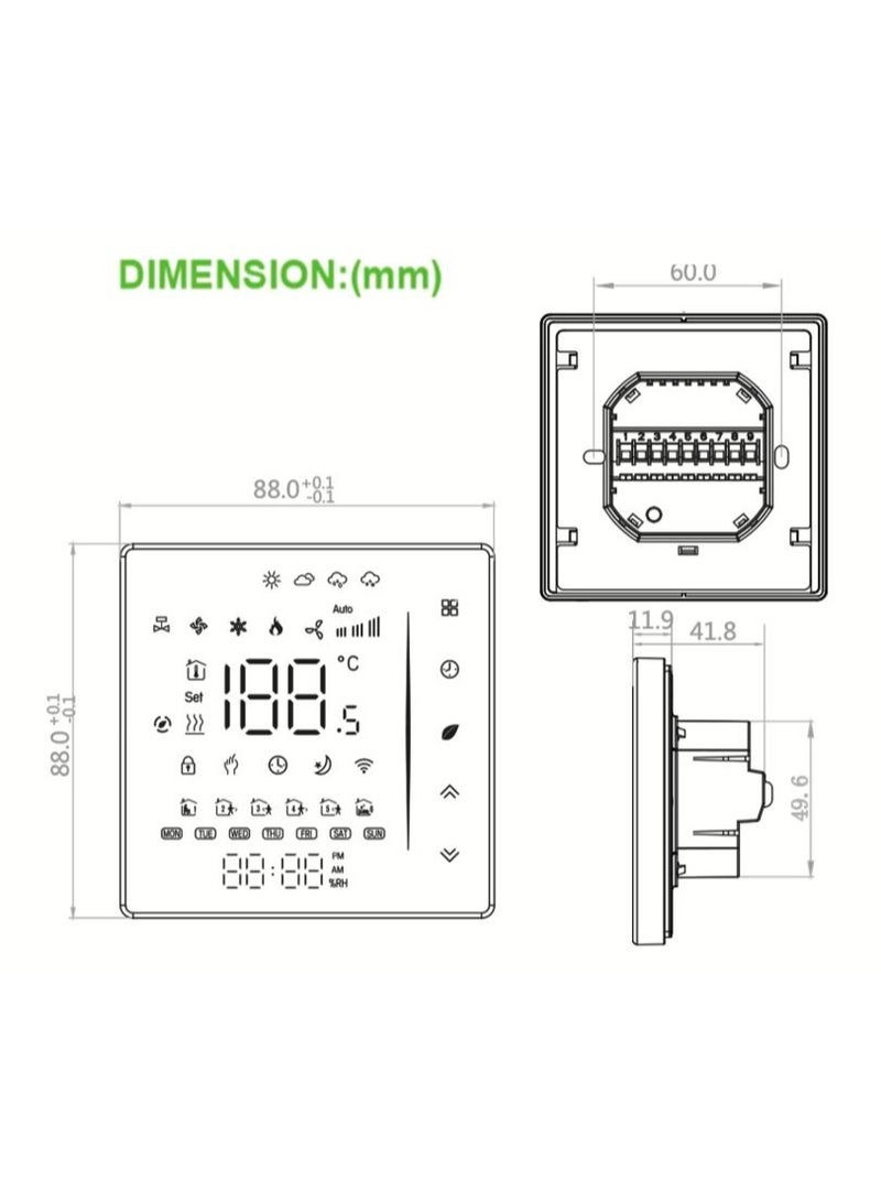 ZigBee Digital Display Smart Temperature Controller - Image 4
