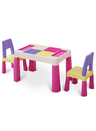 5-IN-1 Kids Building Block Lego Compatible Table and 2 Chair Set Multi Activity - pzsku/Z176B1A3C3771FDA45978Z/45/_/1643536769/e0482b50-1757-490a-a040-db9e19eb9cfc