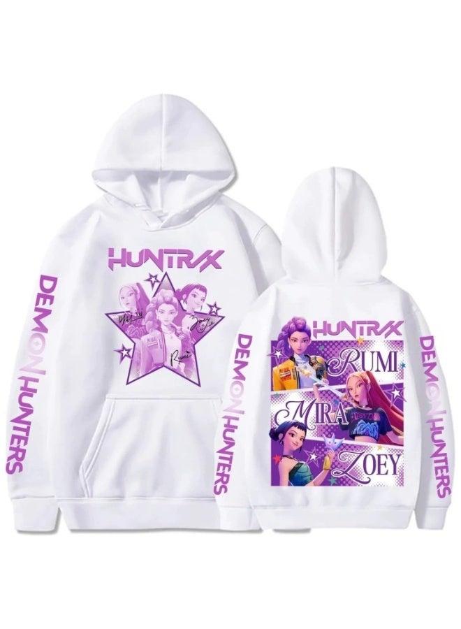 general K-POP: Demon Hunting Girl Group Printed Hoodie suitable for daily outings or styling making fans unable to put it down - Image 1