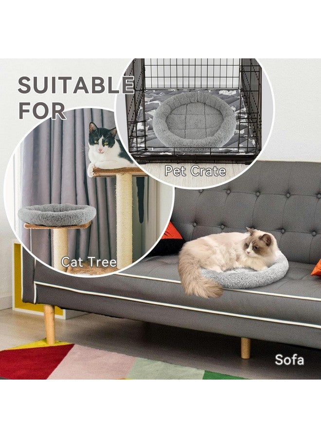 PETLESO Cat Bed for Indoor Cats, Round Cat Bed for Curl Sleep Basic Pet Mat Wahable Bed for Small Puppy Cats Rabbit, Medium - Image 5