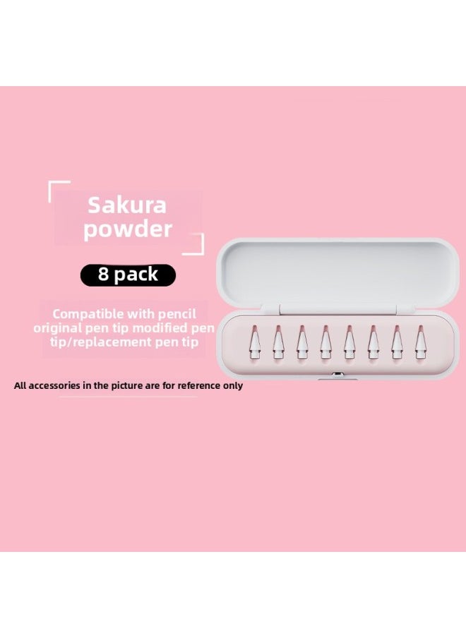 Generic - For Applepencil Nib Storage Box Universal Nib Box Apple 1/2/USB-C/Pro Generation Nib Box-Color:Pink (pack Of 8) Including Color Box - Image 1