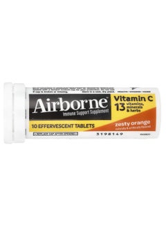 Airborne AirBorne, Immune Support Supplement, Zesty Orange, 10 Effervescent Tablets  - Image 3