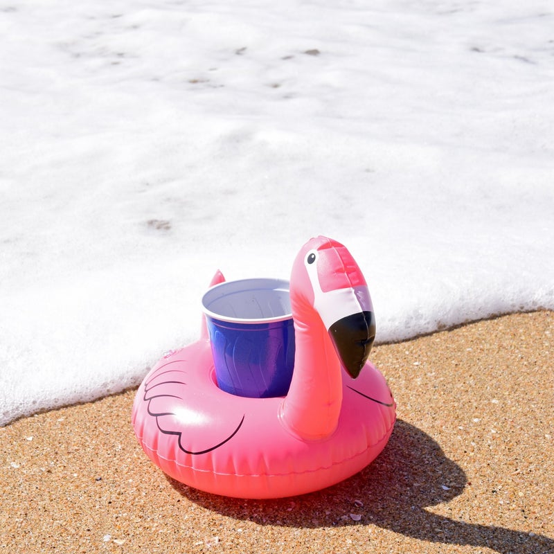 GoFloats Inflatable Pool and Hot Tub Drink Holders (3 Pack) (Choose - Unicorn, Flamingo, Palm Tree and More) - Image 4