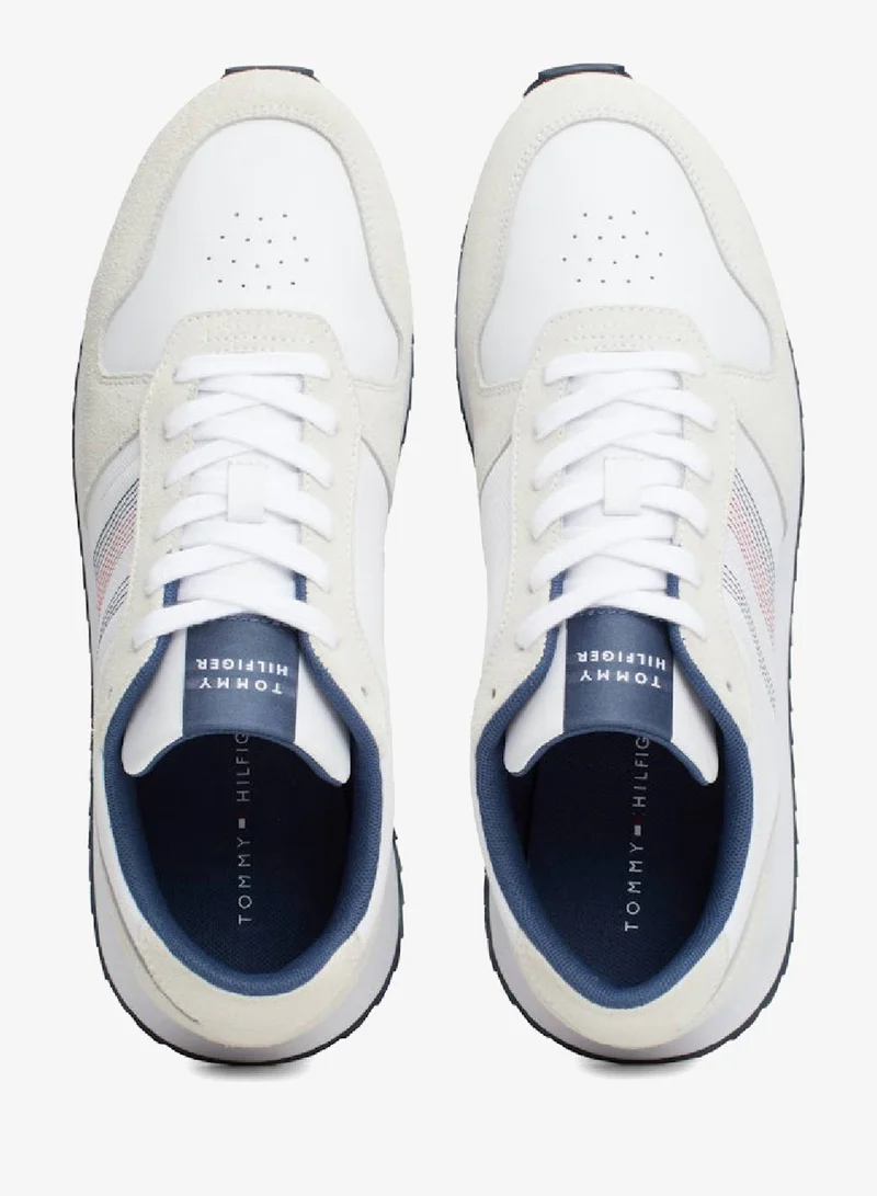 TOMMY HILFIGER White Low Top Sneakers for Men | Best Price UAE