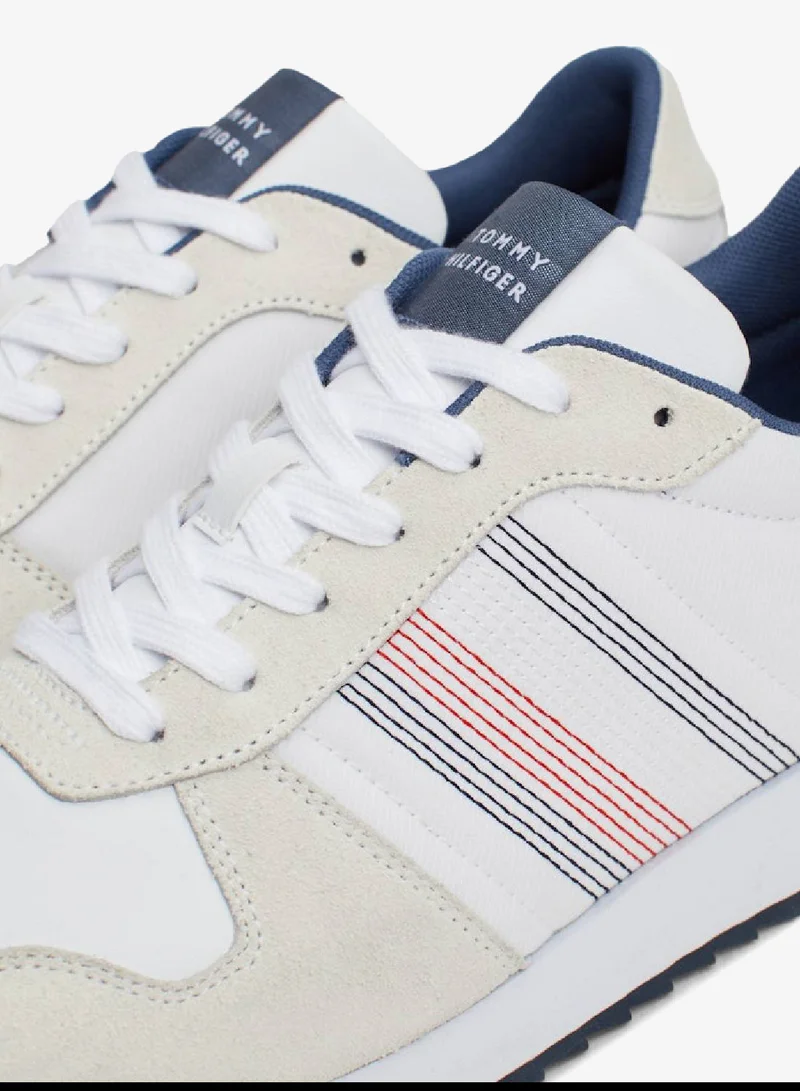 TOMMY HILFIGER White Low Top Sneakers for Men | Best Price UAE