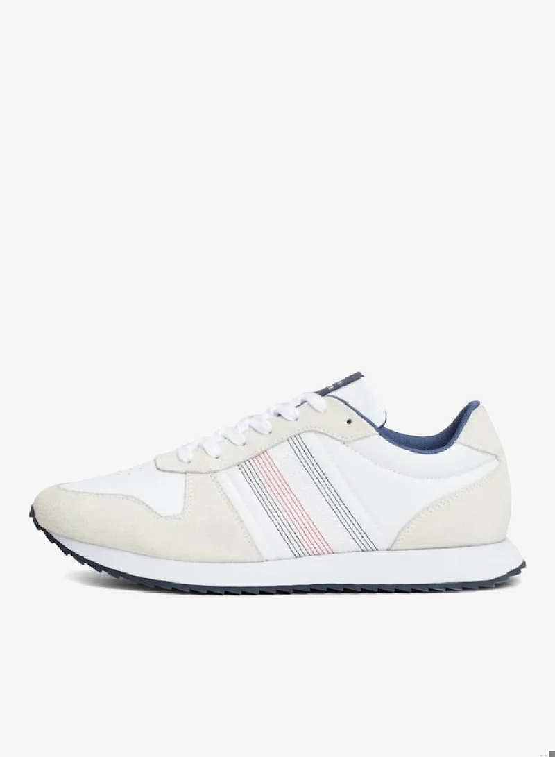 TOMMY HILFIGER White Low Top Sneakers for Men | Best Price UAE
